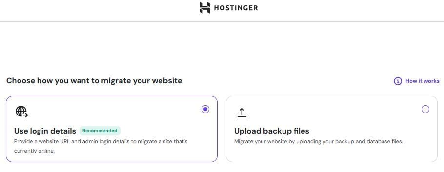 Hostinger Migration